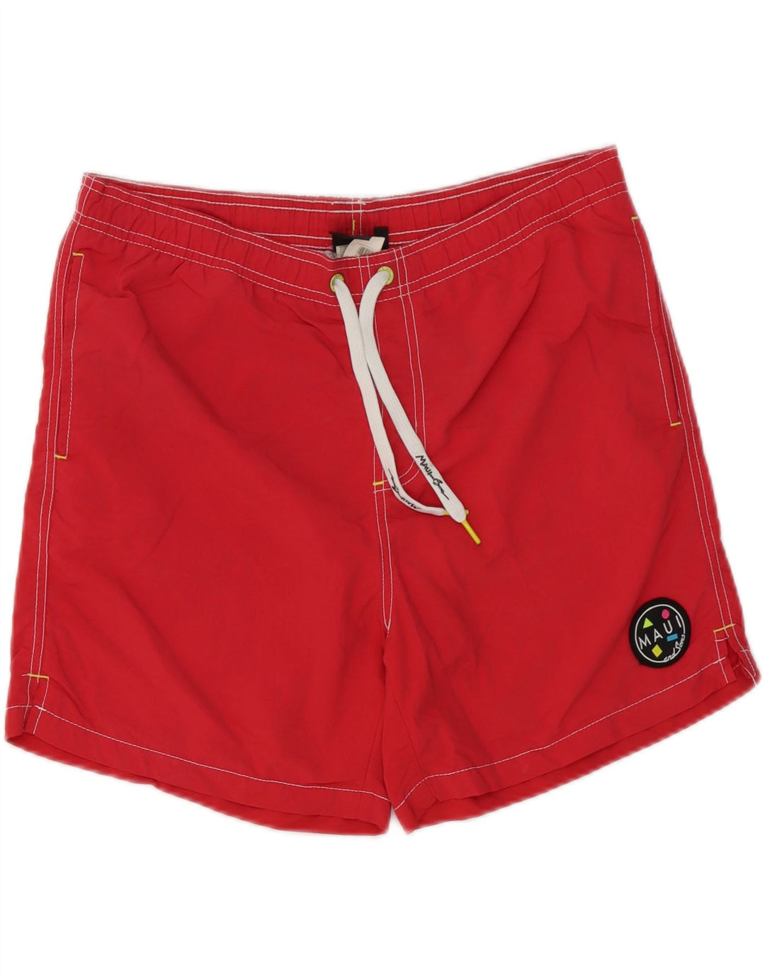 Pantaloncini da bagno da uomo Maui and Sons rosso medio in poliammide