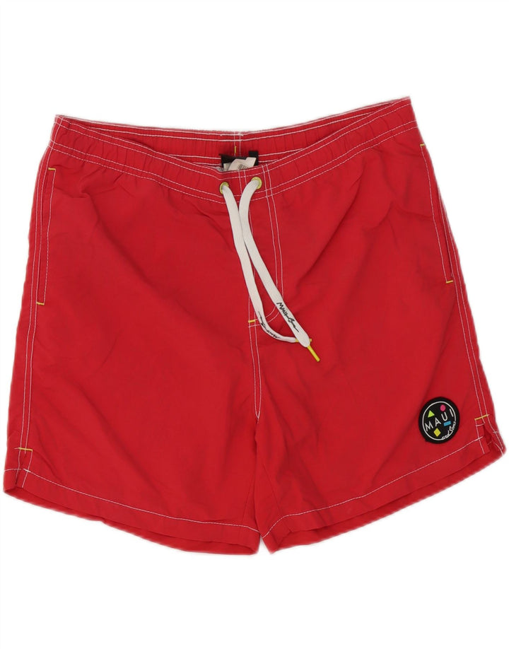 Pantaloncini da bagno da uomo Maui and Sons rosso medio in poliammide