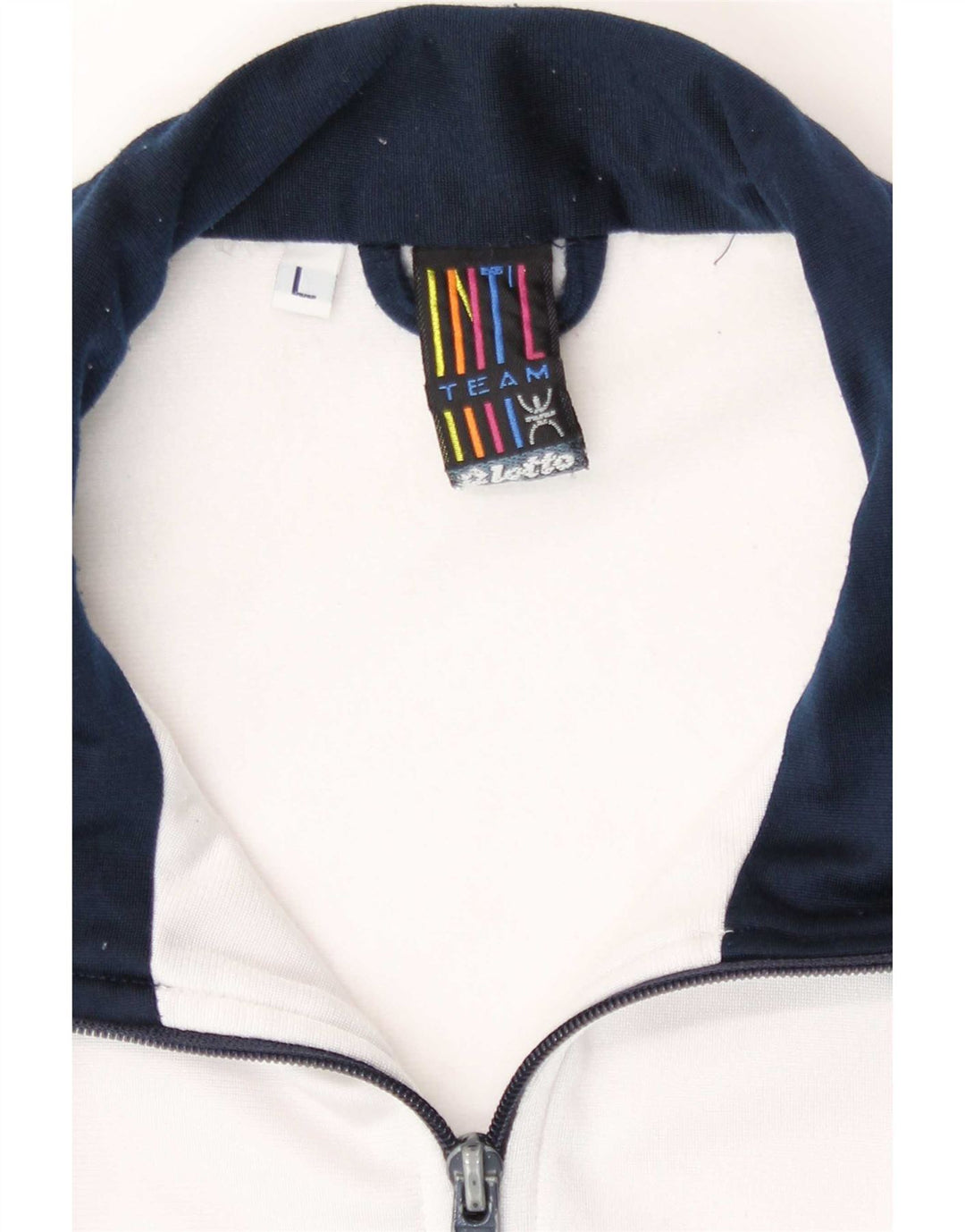 Giacca da ginnastica grafica da uomo Lotto, grande, color block blu navy