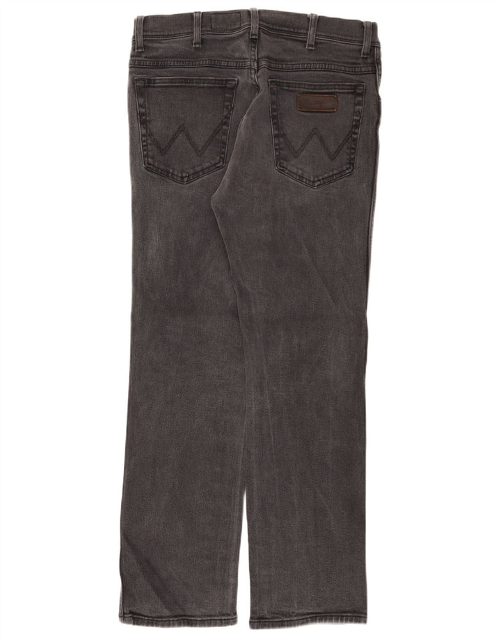 Jeans dritti elasticizzati Texas Wrangler da uomo W34 L30 cotone grigio