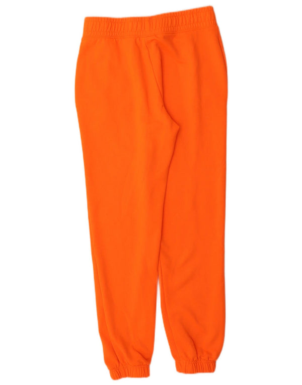 Nike Womens Swoosh Graphic Tracksuit Trousers Joggers UK 8 Small Orange