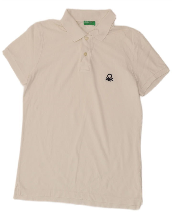 Polo Uomo BENETTON Bianca Media