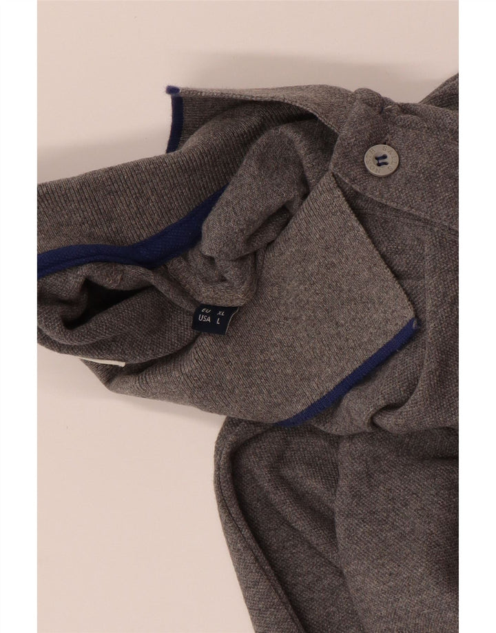 Polo a maniche lunghe da uomo North Sails Large in cotone grigio