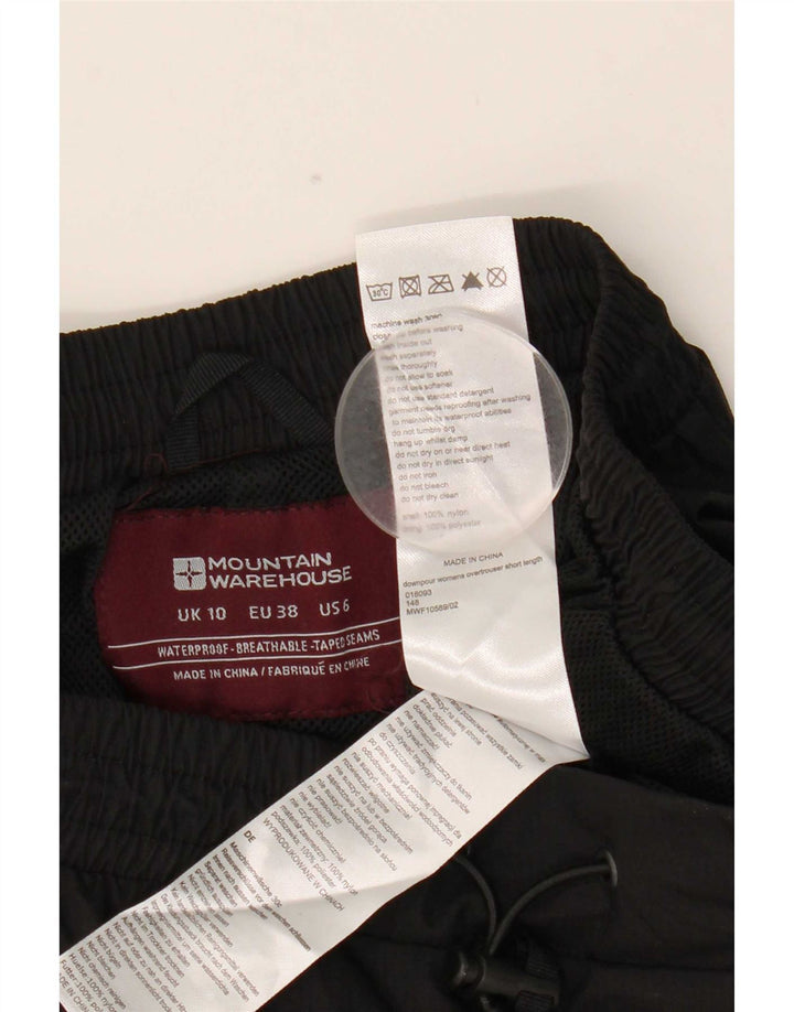 Pantaloni impermeabili da donna Mountain Warehouse UK 10 piccoli in nylon nero