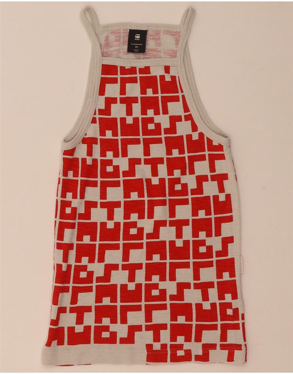 Canotta da donna G-Star UK 4 XS Rosso cotone geometrico