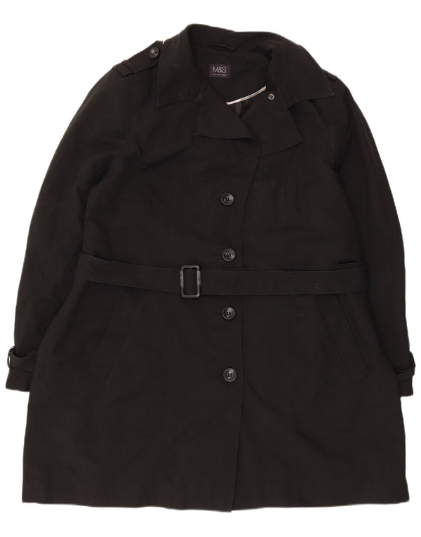 Trench da donna Zara UK 22 3XL poliestere nero