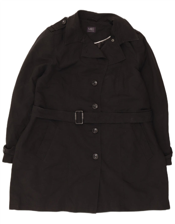 Trench da donna Zara UK 22 3XL poliestere nero