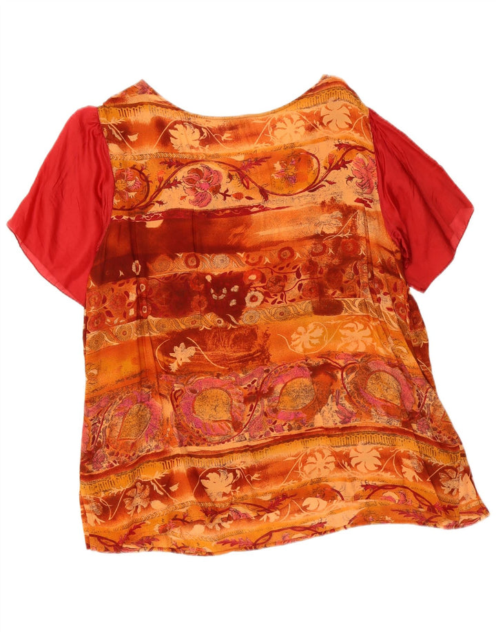 Camicetta da donna Luisa Spagnoli Top UK 16 Grande floreale multicolore