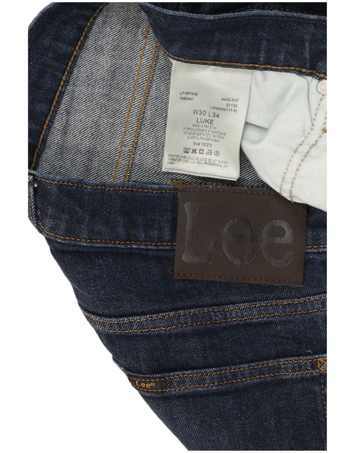Jeans Lee Luke Slim da uomo W30 L34 in cotone blu navy