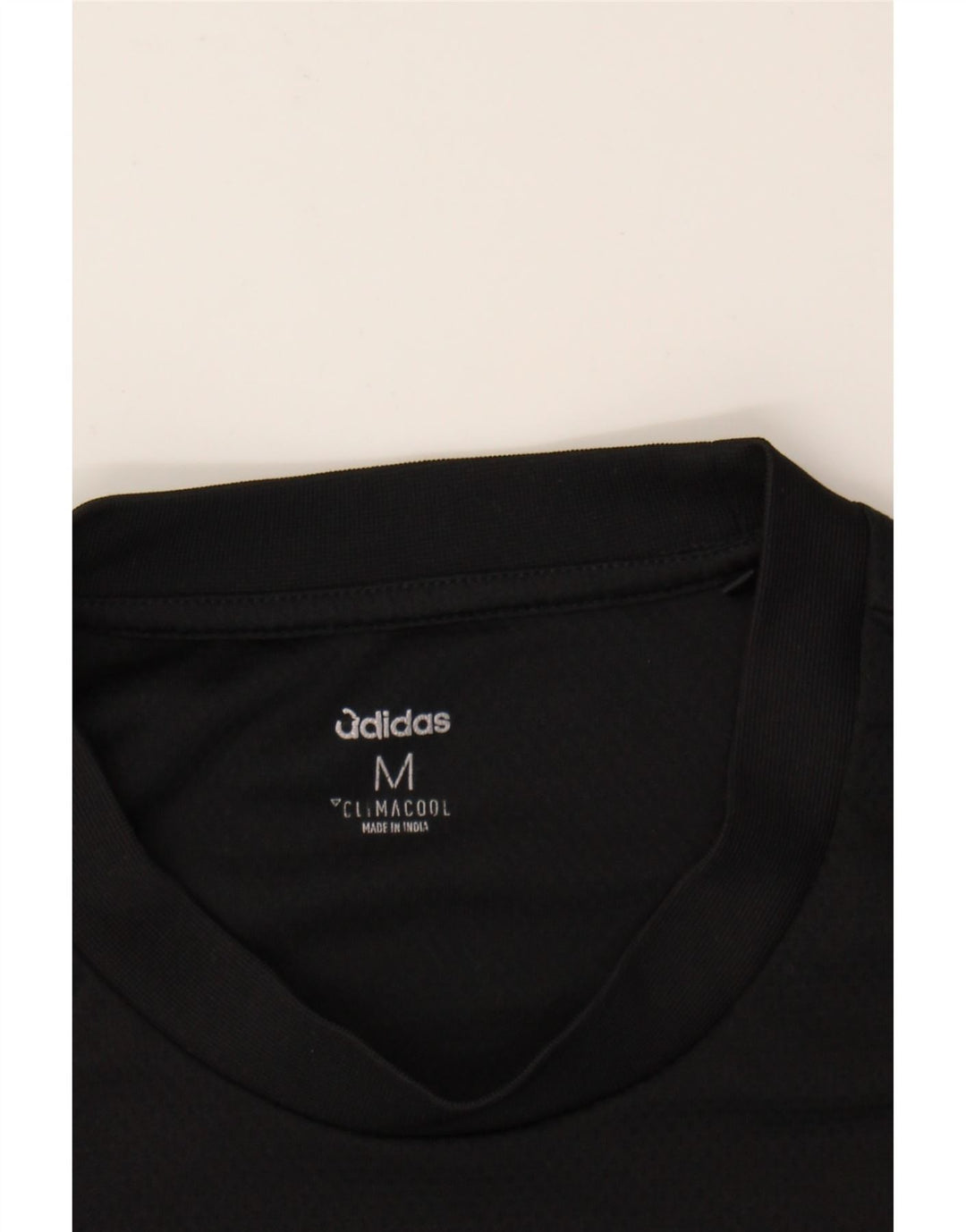 ADIDAS Mens Climacool T-Shirt Top Medium Black Polyester Vintage Adidas and Second-Hand Adidas from Messina Hembry 