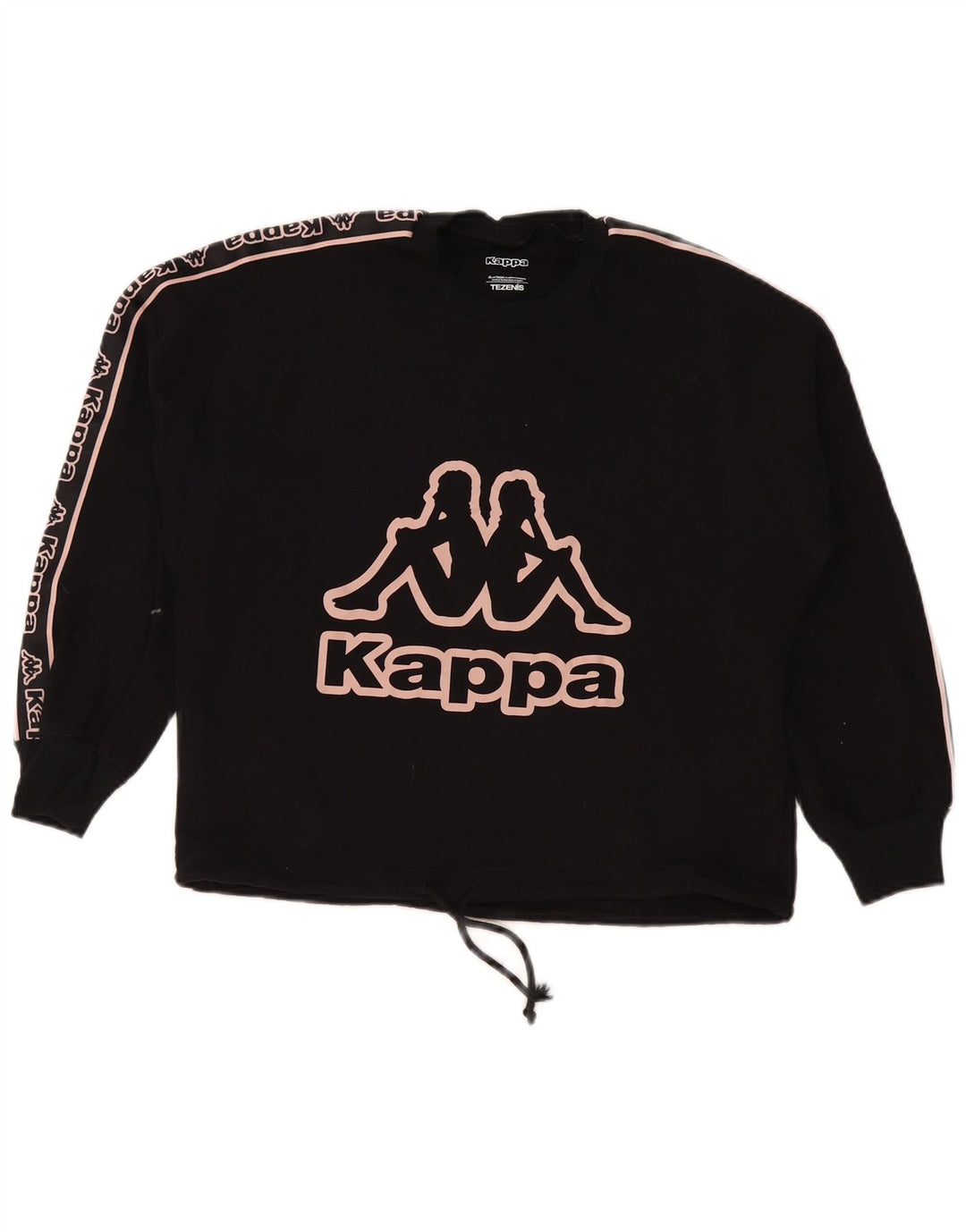 Felpa grafica Kappa da donna Tezenis UK 16 grande nera