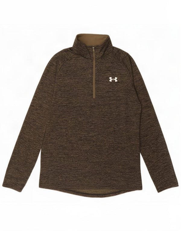 Top della tuta da donna vestibilità ampia Under Armour UK 8 Small Khaki Flecked