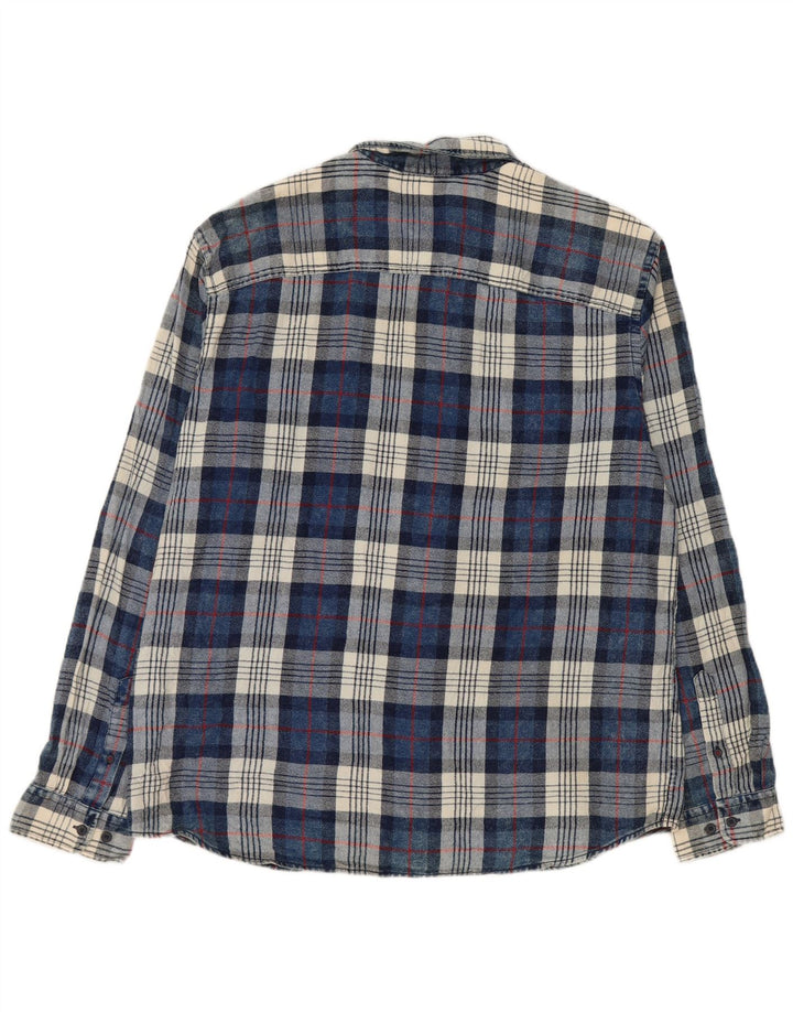 JACK & JONES Camicia in flanella da uomo 2XL Cotone a quadri blu