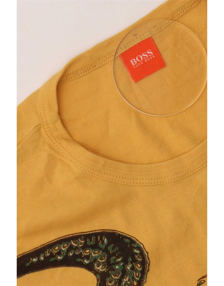 T-shirt grafica da uomo Hugo Boss Top XL gialla