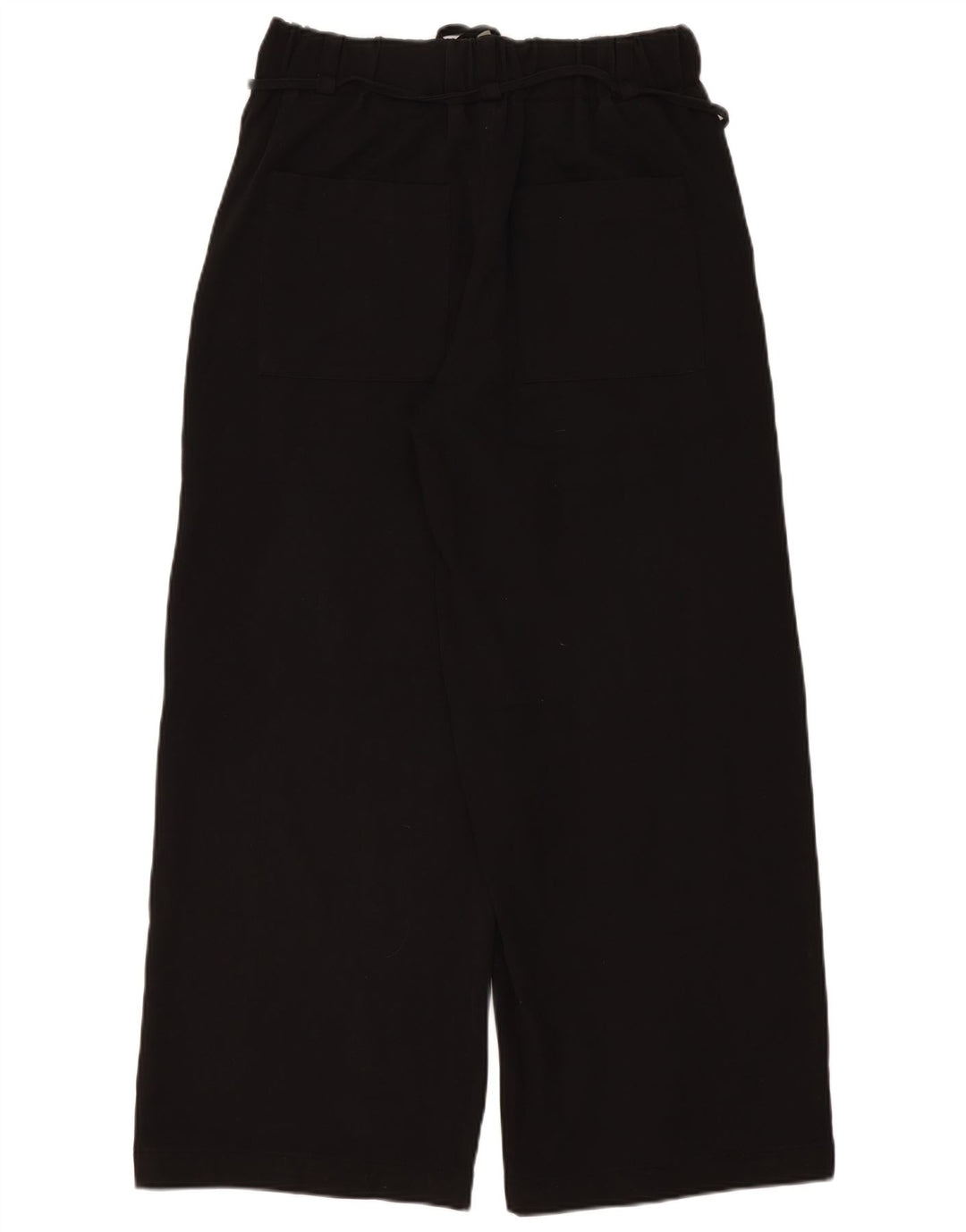 Pantaloni casual a gamba larga da donna Zara Large W30 L31 poliestere nero