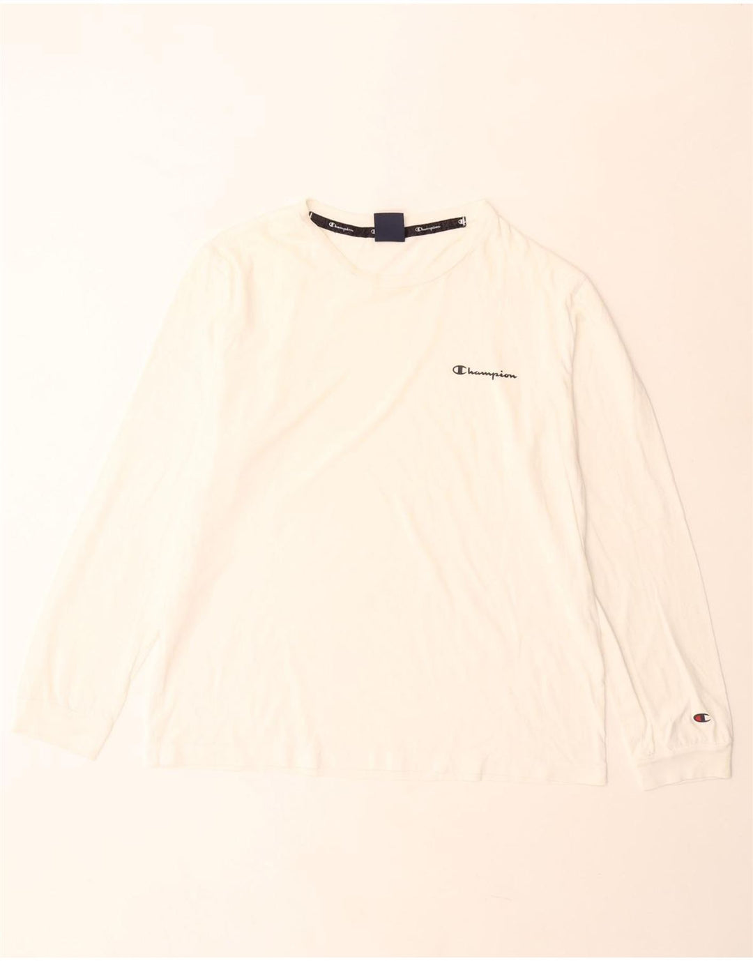 Maglietta Champion da uomo a maniche lunghe, grande, bianca