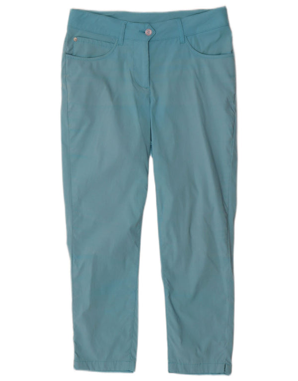 Pantaloni cropped slim da donna Chervo IT 42 Medium W28 L23 Cotone turchese
