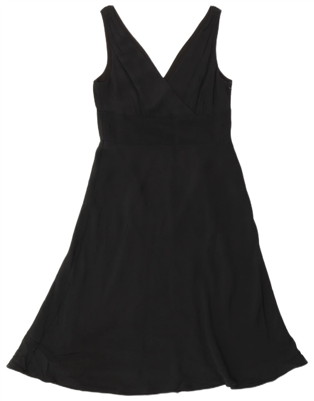 Abito a trapezio senza maniche da donna J. Crew US 10 grande seta nera