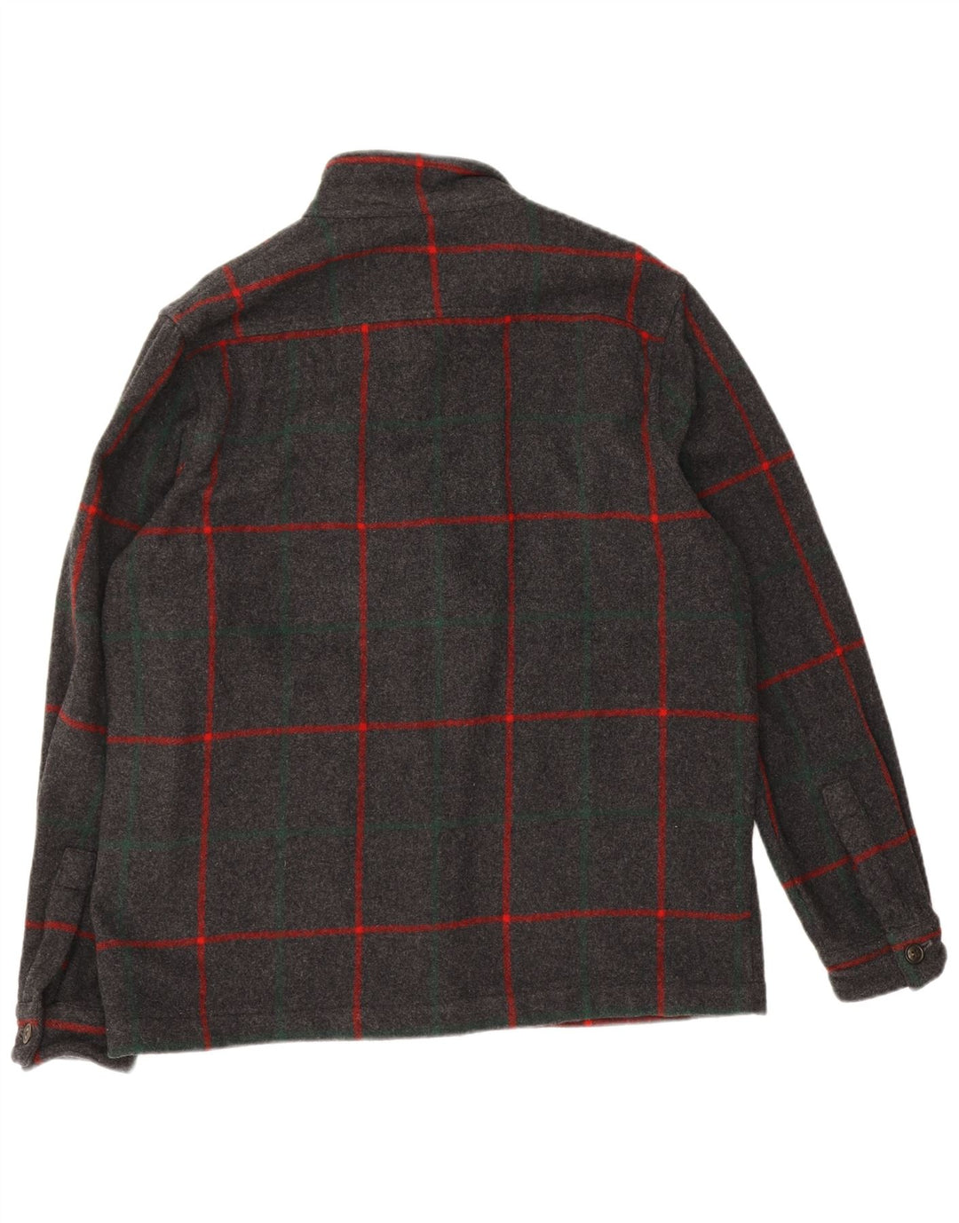 Giubbotto bomber da uomo Woolrich UK 40 grande lana a quadri grigi