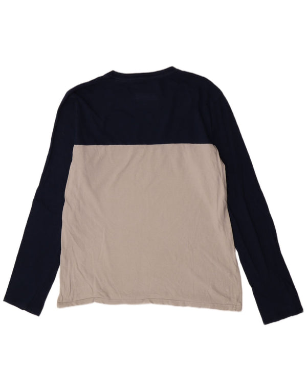 Top da uomo con grafica extra slim Superdry a maniche lunghe 2XL blu color block