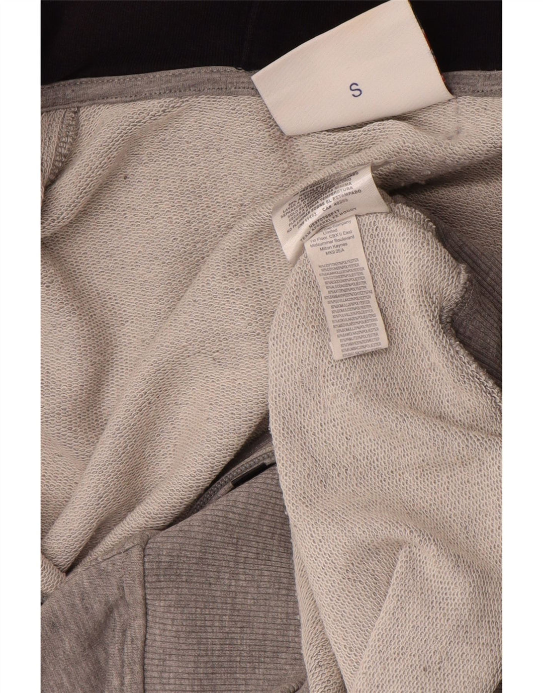 Maglione con cappuccio e zip da uomo degli Yankees di merce autentica, piccolo grigio screziato