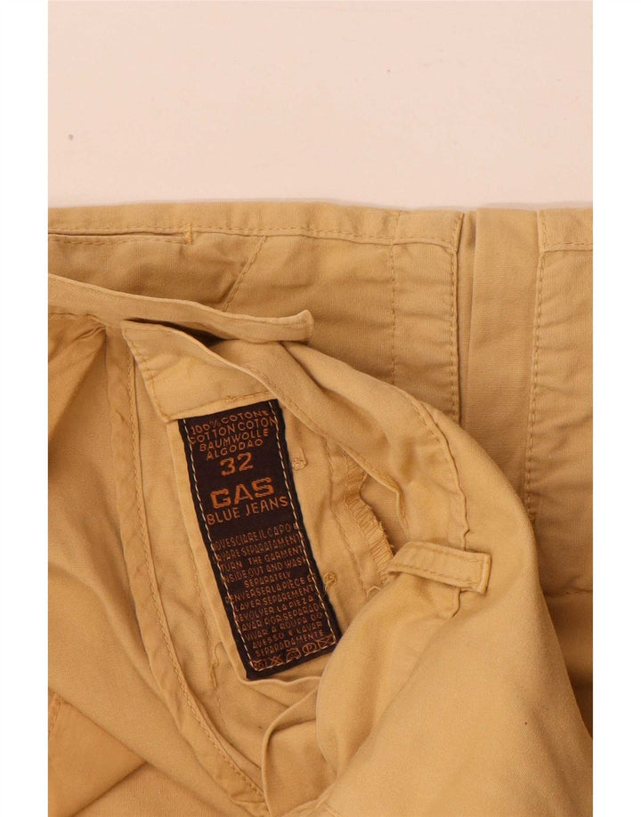 Pantaloncini cargo da uomo Gas W32 cotone beige medio