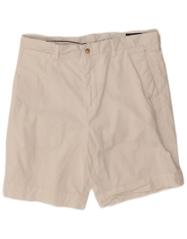 Pantaloncini chino stretch classici da uomo Polo Ralph Lauren W34 Large bianchi