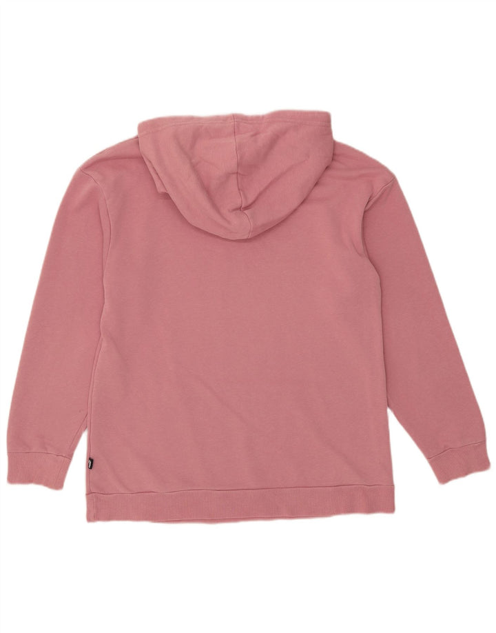Felpa con cappuccio grafica da uomo Puma rosa medio