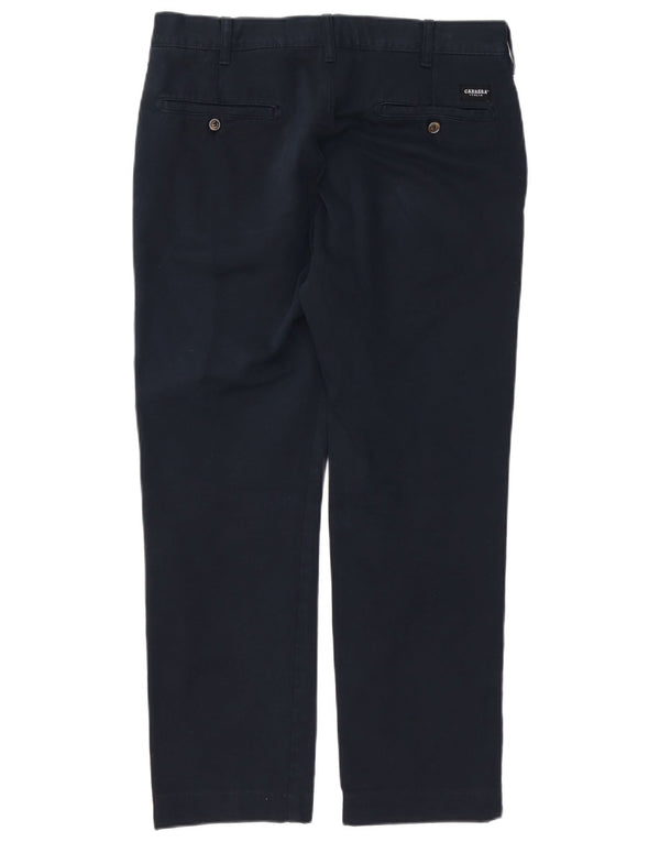 Pantaloni chino dritti da uomo Carrera IT 48 medio W33 L29 cotone blu navy