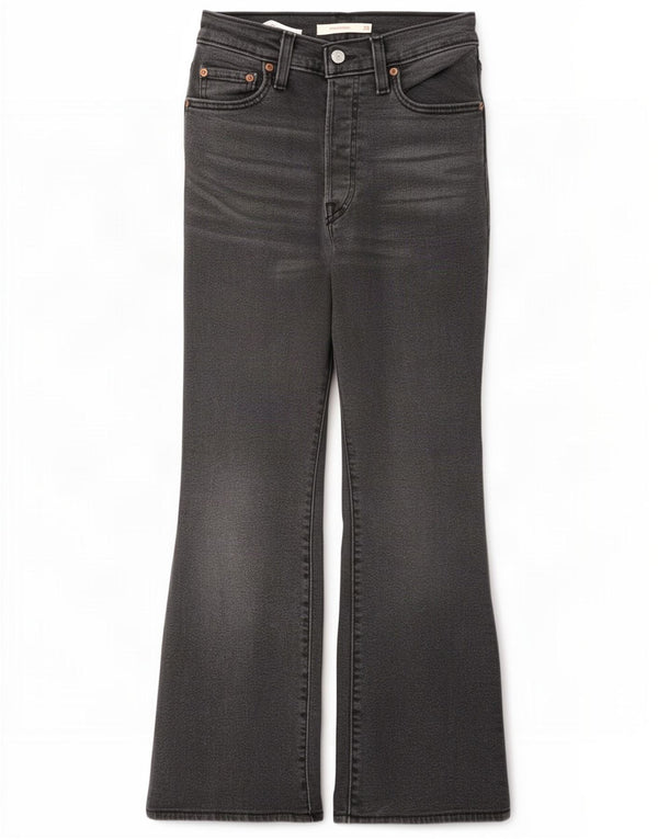 Jeans bootcut a vita alta Levi's Ribcage da donna W26 L27 in cotone grigio