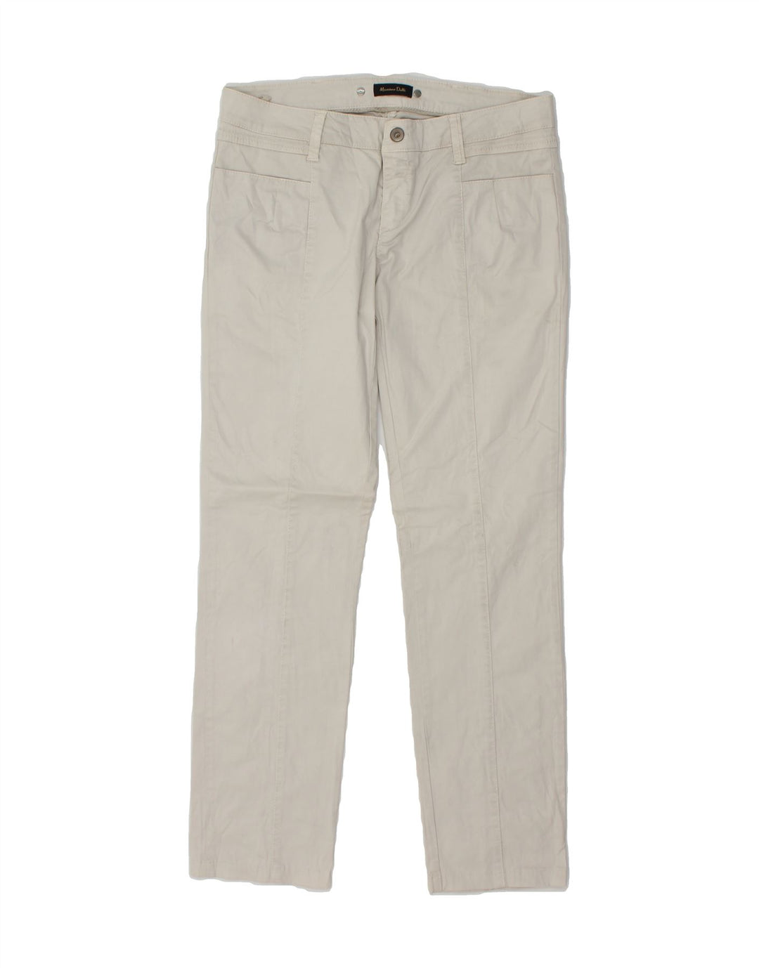 MASSIMO DUTTI Womens Straight Casual Trousers W30 L30 Grey Vintage Massimo Dutti and Second-Hand Massimo Dutti from Messina Hembry 