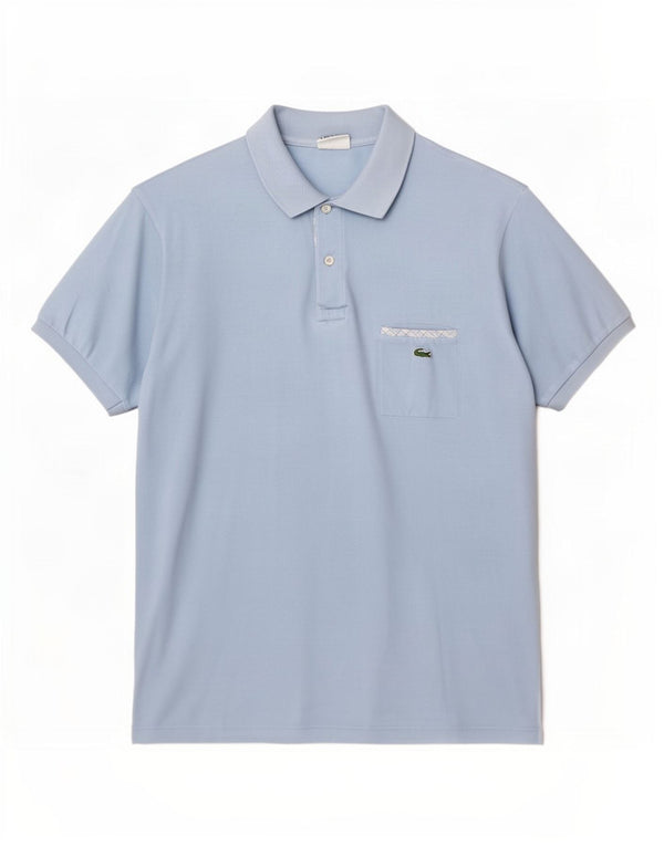 Polo da uomo Lacoste taglia 6 XL in cotone blu