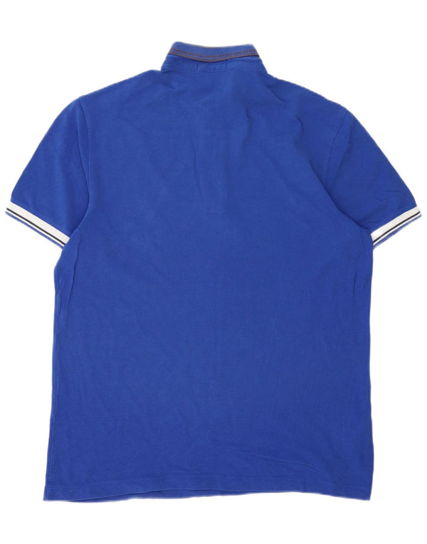 Polo da uomo Fred Perry in cotone a righe grandi blu