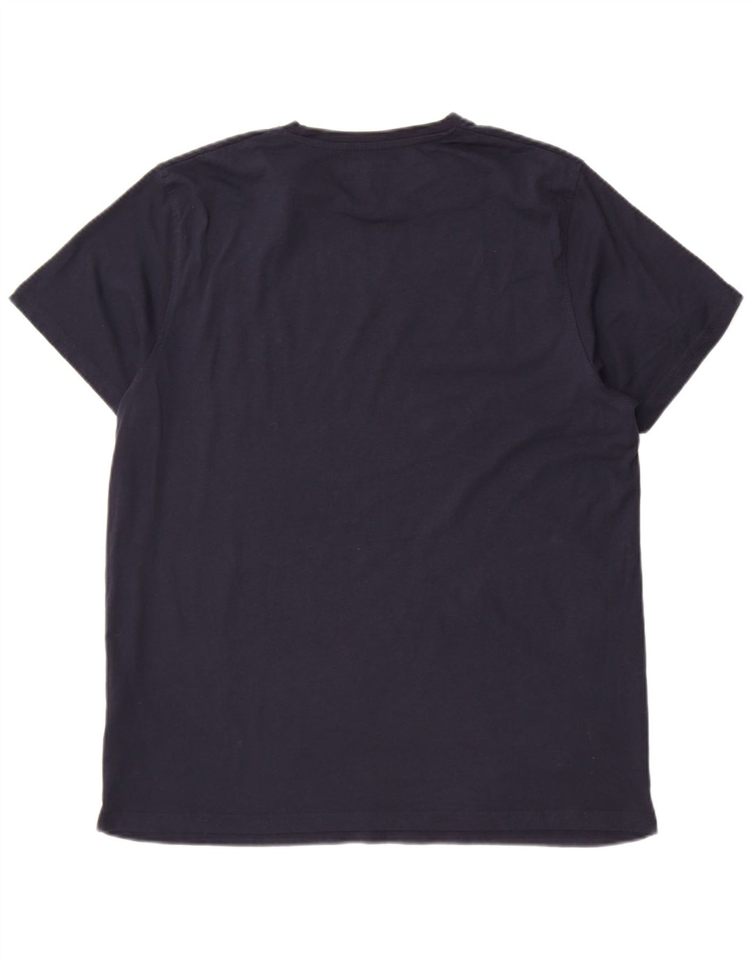 T-shirt grafica da uomo Mountain Warehouse Top grande in cotone blu navy