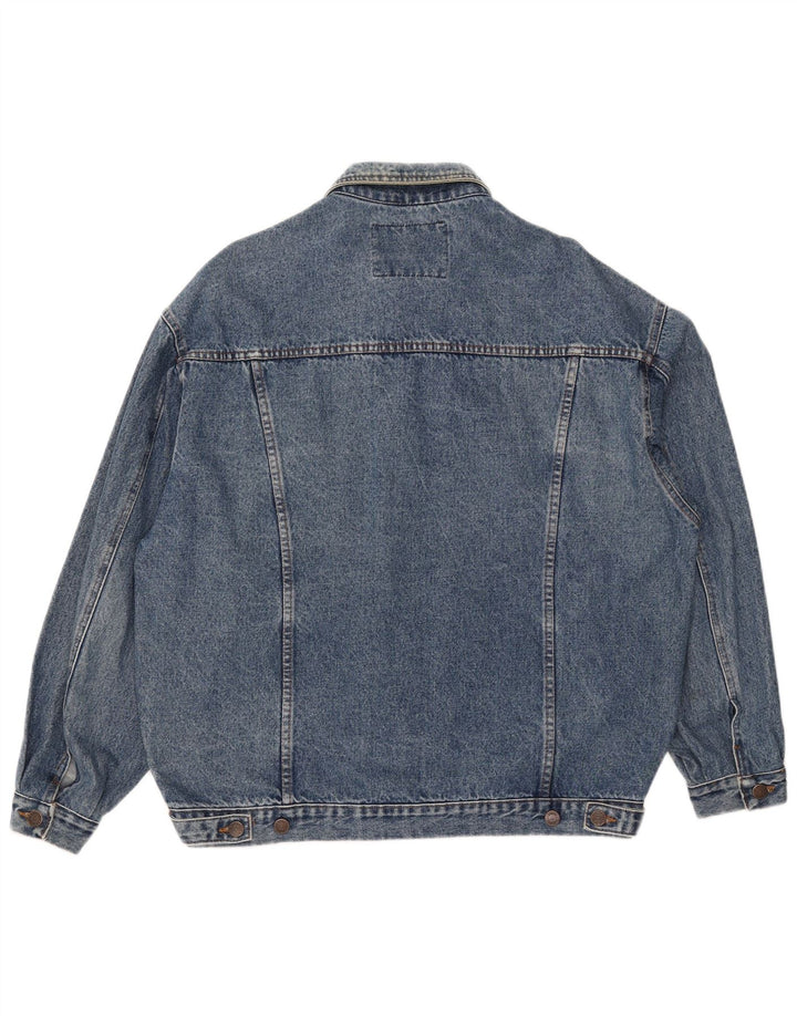 Casucci Giacca in denim da uomo UK 40 Large Blu Cotone