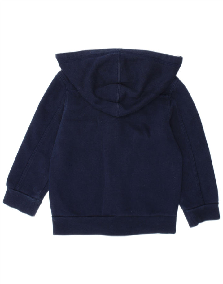 Maglione con cappuccio e zip Adidas per ragazzi 2-3 anni in cotone blu navy