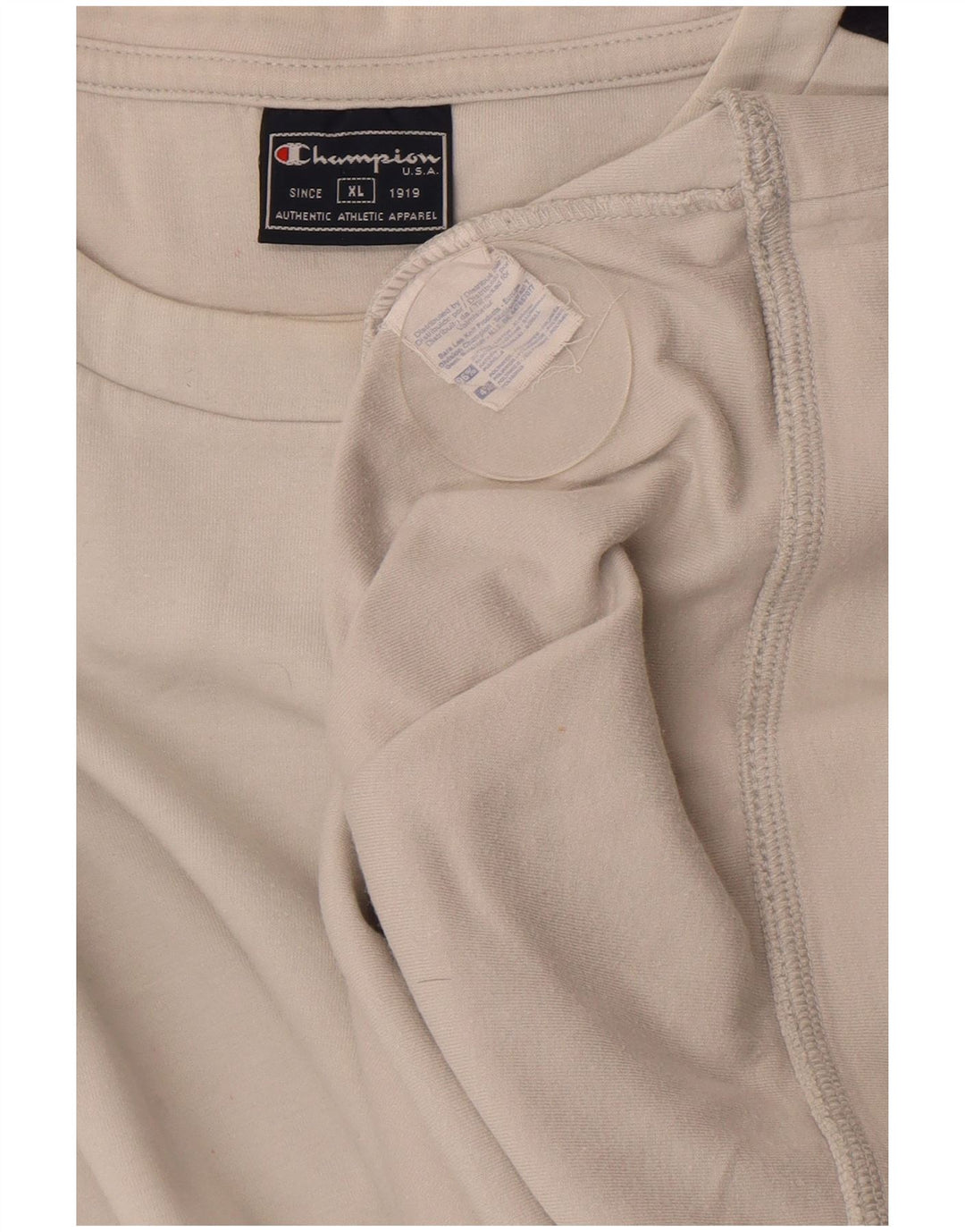 Felpa da uomo Champion Jumper XL in cotone color block bianco