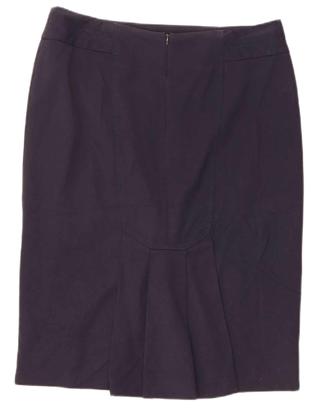 Gonna a tubino da donna Marks & Spencer UK 14 Large W34 poliestere blu navy