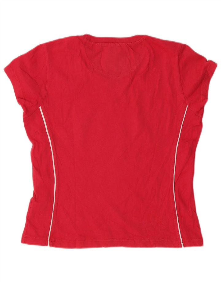 T-shirt Champion da donna Heritage Classics UK 10 piccola in cotone rosso