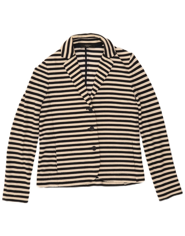 Giacca blazer da weekend da donna Max Mara UK 12 media blu navy nautico