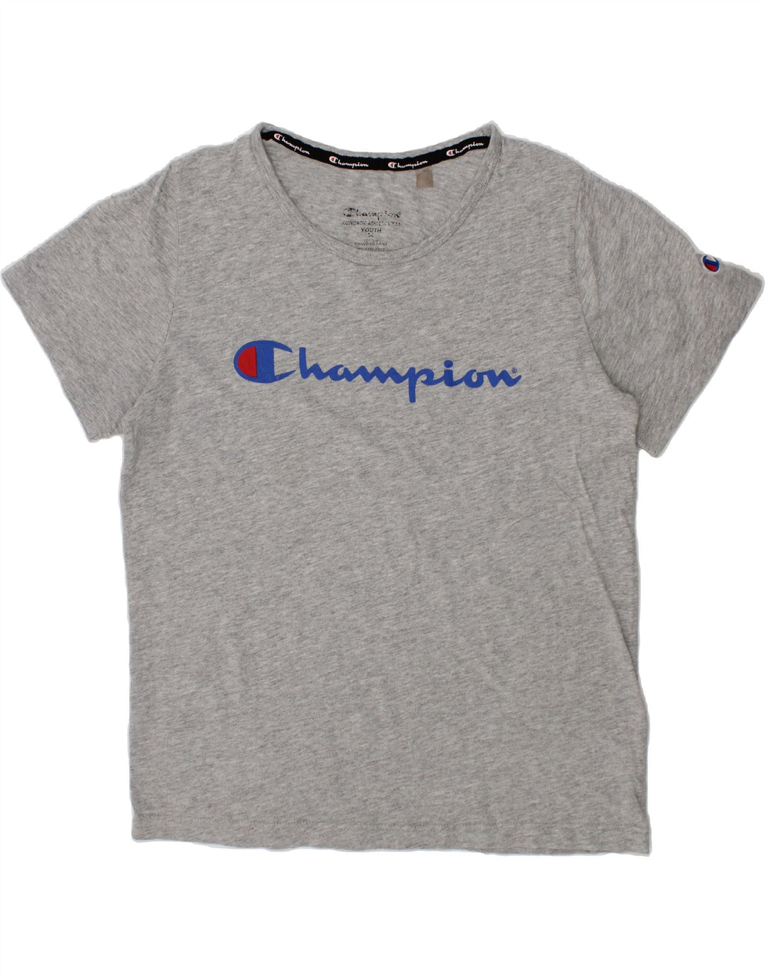 CHAMPION Boys Graphic T-Shirt Top 13-14 Years Grey Cotton Vintage Champion and Second-Hand Champion from Messina Hembry 