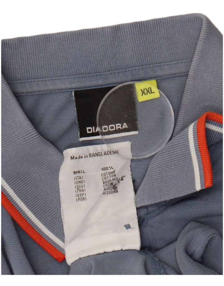 Polo Diadora Uomo 2XL Cotone Blu