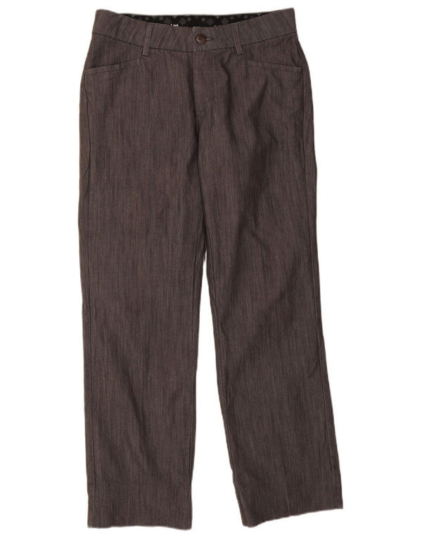 Pantaloni casual dritti da donna Lee US 8 Medium W30 L29 Cotone grigio
