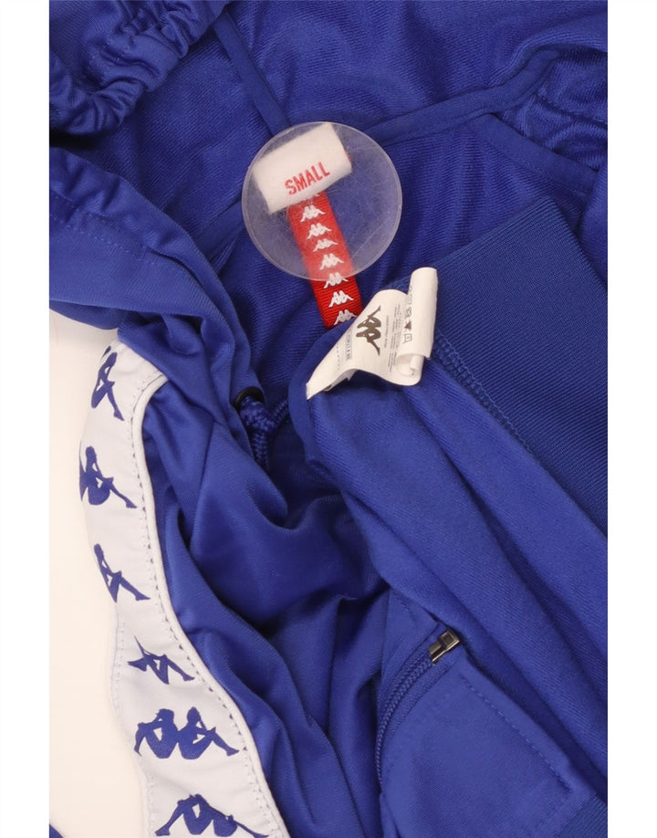 Felpa con cappuccio e zip grafica da donna KAPPA UK 10 Small Blue Colourblock
