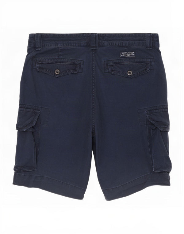 Pantaloncini cargo da uomo Ralph Lauren W32 cotone blu navy medio