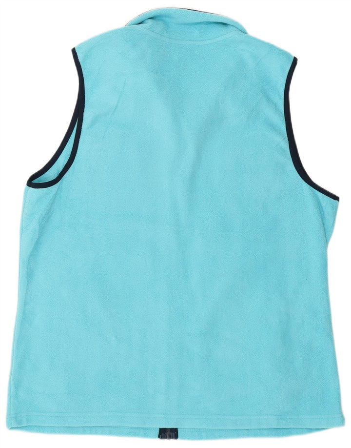 Gilet in pile da donna Chaps UK 18 XL poliestere blu