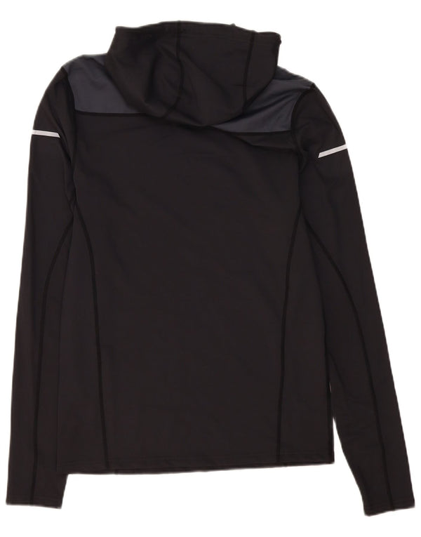 Mountain Warehouse Top IsoCool da uomo a maniche lunghe piccolo nero Colourblock