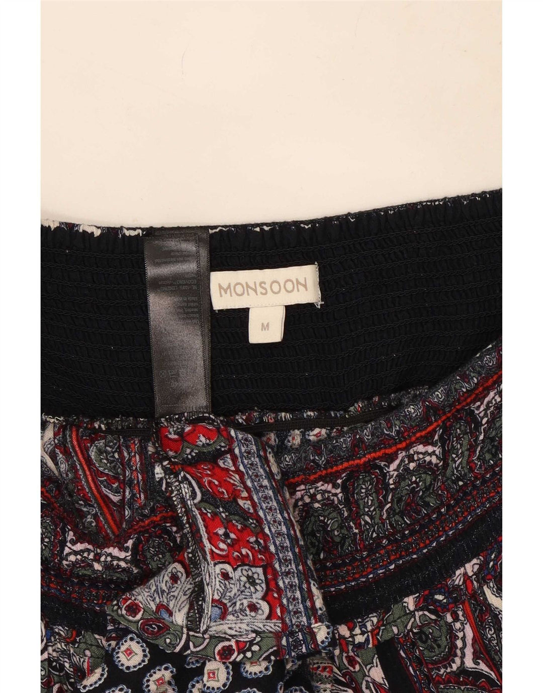 Gonna gypsy da donna Monsoon media W30 viscosa patchwork multicolore