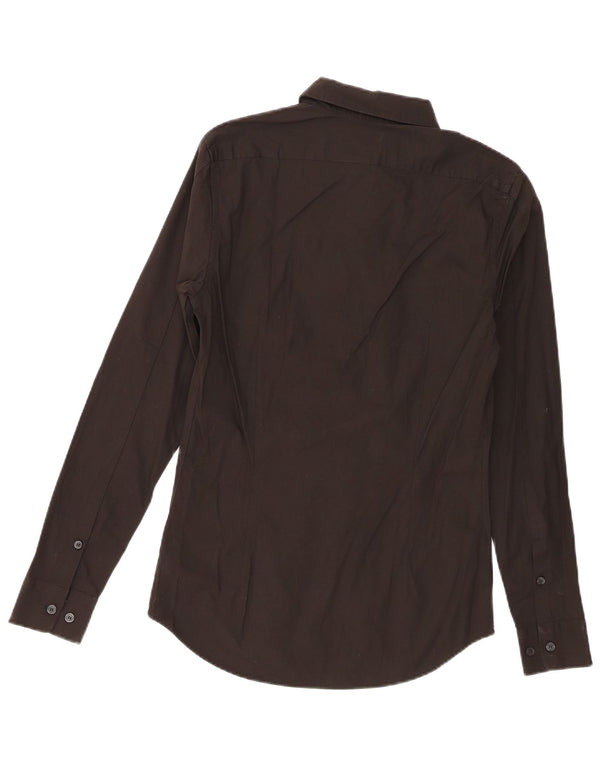 Camicia Calvin Klein Jeans da uomo extra slim fit piccola in cotone nero