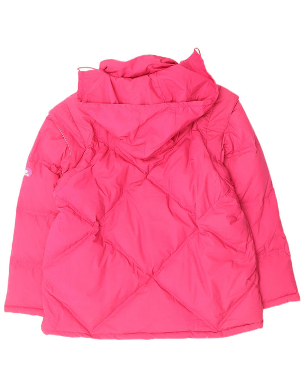 Giacca imbottita reversibile con cappuccio da uomo Diadora UK 40 Large in poliestere rosa